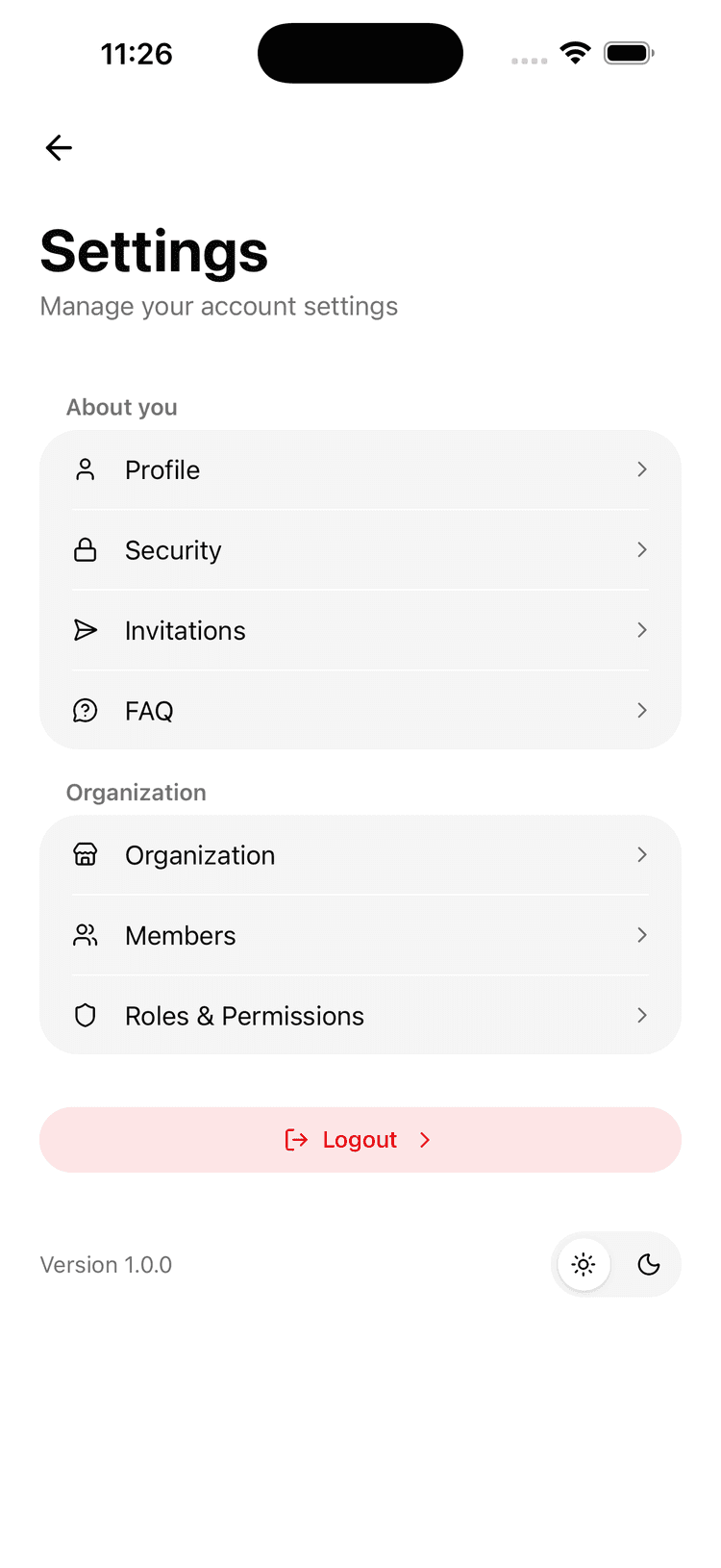Settings Management - Instantly get settings screens to control all the app settings implemented in the saas kit. Easy to extends to quickly add new settings for your own app and customize the experience for your users.